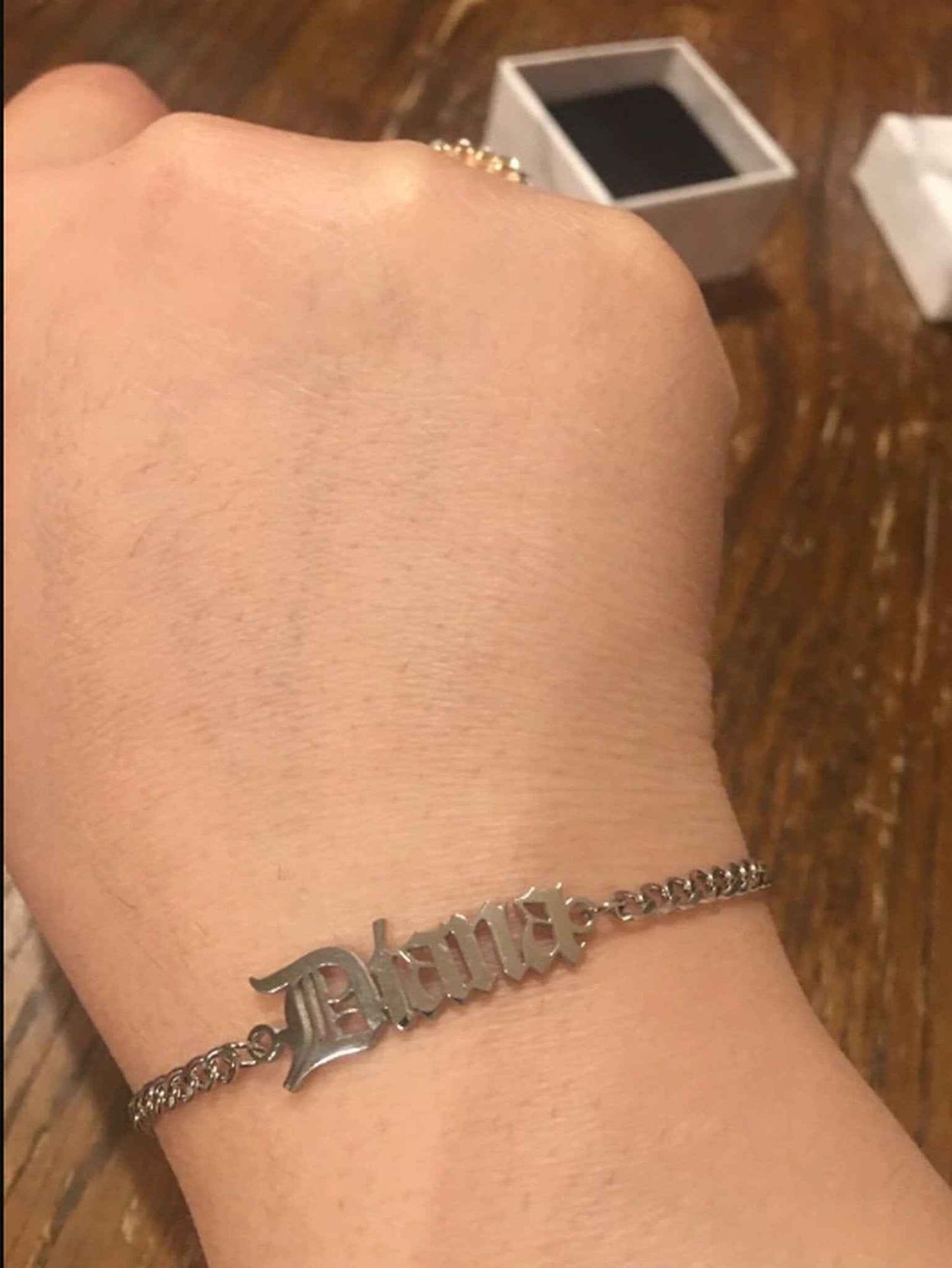 Cuban Chain Name Bracelet 3mm - Customizable Jewelry for Personalized Style