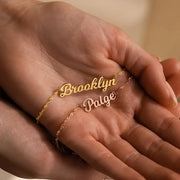 Custom Name Necklace – 18K Gold Plated Gift for Her