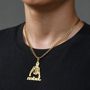 Personalized Name And Cartoon Character Necklaces Pendants
