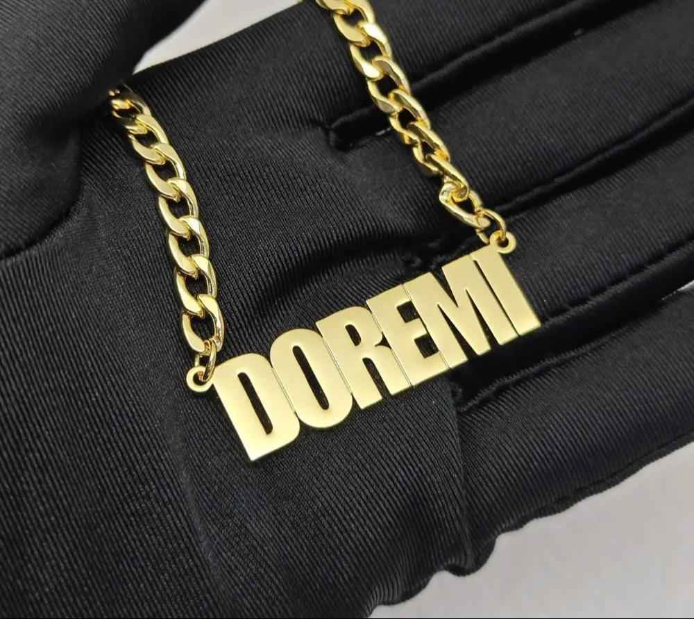 Personalized Name Necklace - Custom Gold Cuban Chain for Men (Copy)