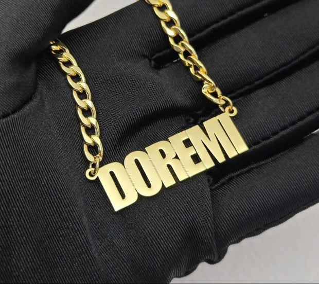 Personalized Name Necklace – Custom Gold Cuban Chain for Men