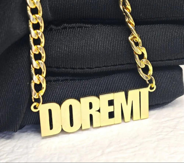 Personalized Name Necklace – Custom Gold Cuban Chain for Men