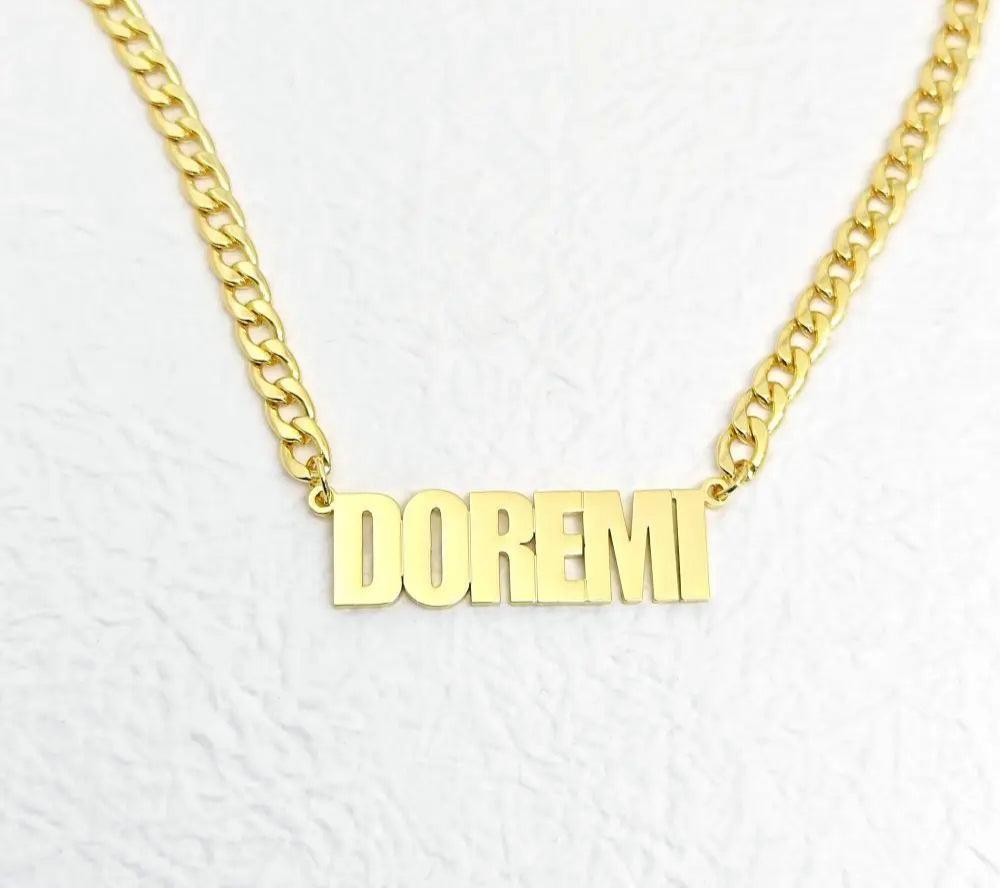 Personalized Name Necklace – Custom Gold Cuban Chain for Men - KNGifts