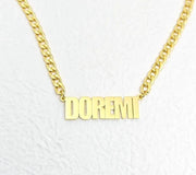 Personalized Name Necklace – Custom Gold Cuban Chain for Men