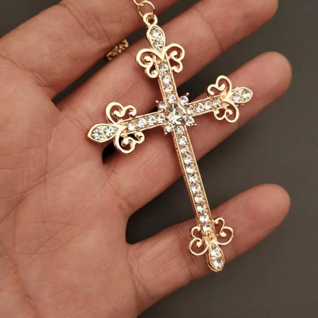 gold crucifix necklace Crucifix Necklaces