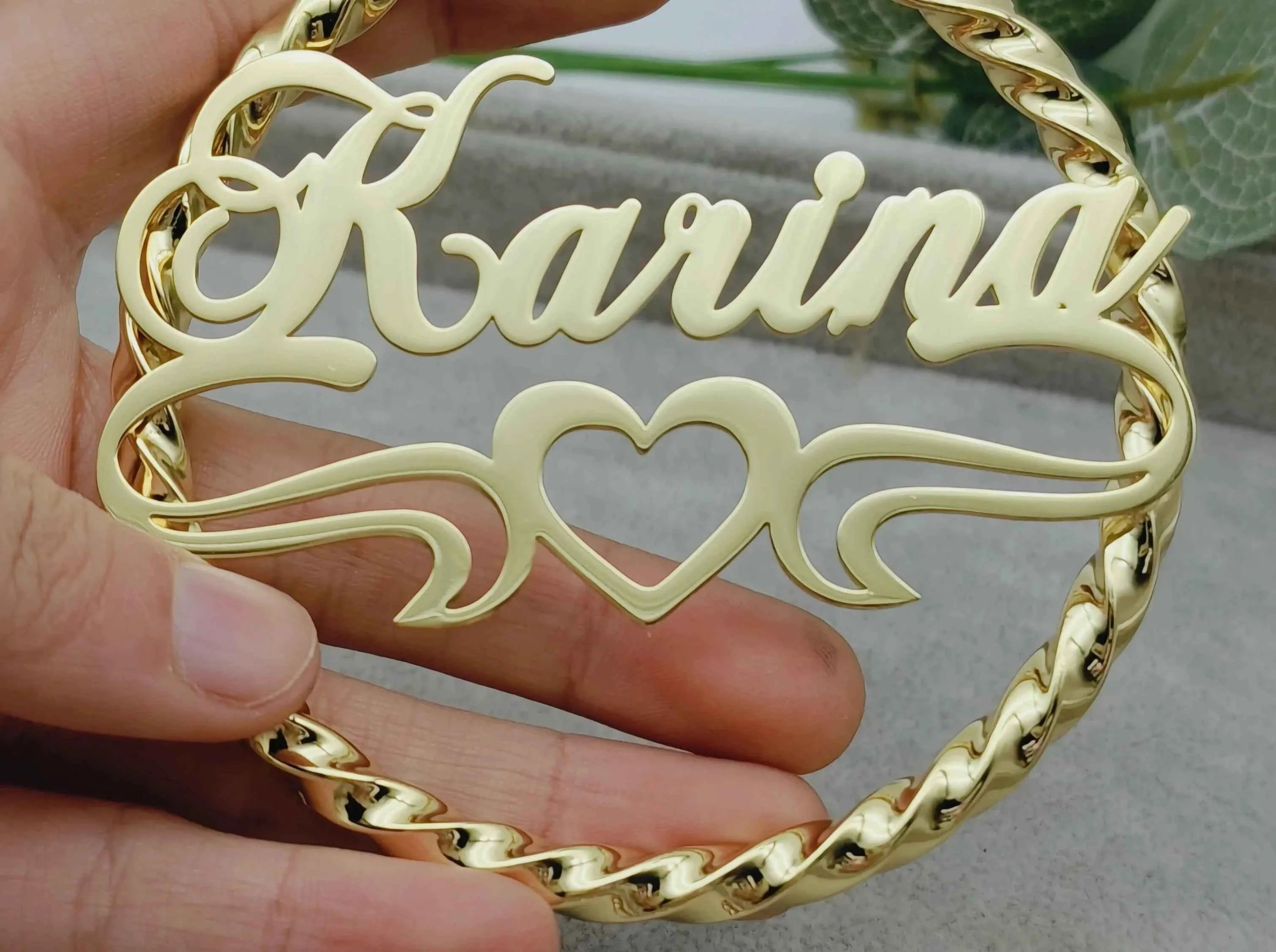 Personalized Twist Hoop Earrings for Women - Hip Hop Style