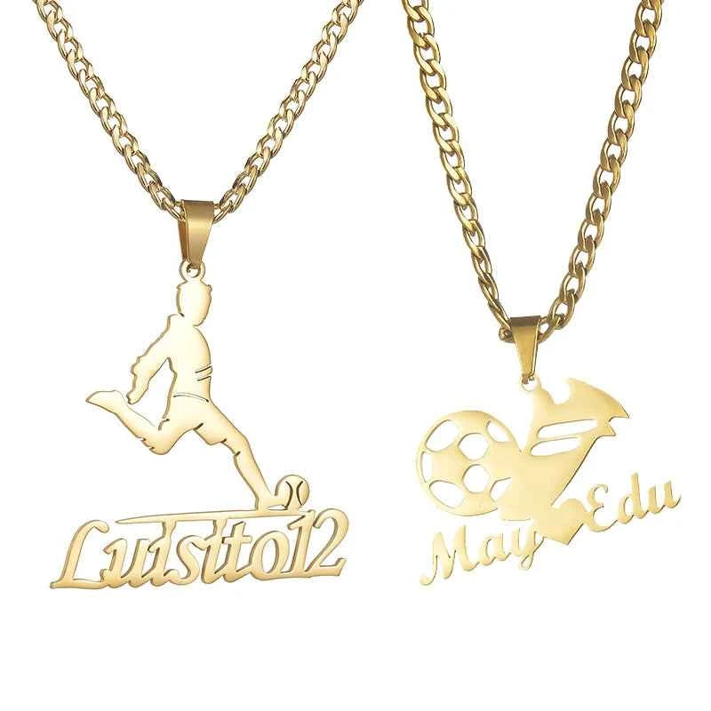 Personalized Name And Cartoon Character Necklaces Pendants