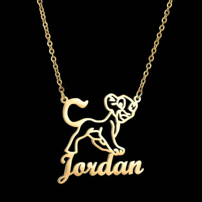 Personalized Name And Cartoon Character Necklaces Pendants