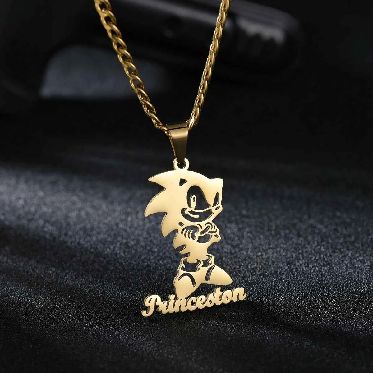 Personalized Name And Cartoon Character Necklaces Pendants