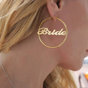 Dime size name hoop earrings for babies, kids, children1
