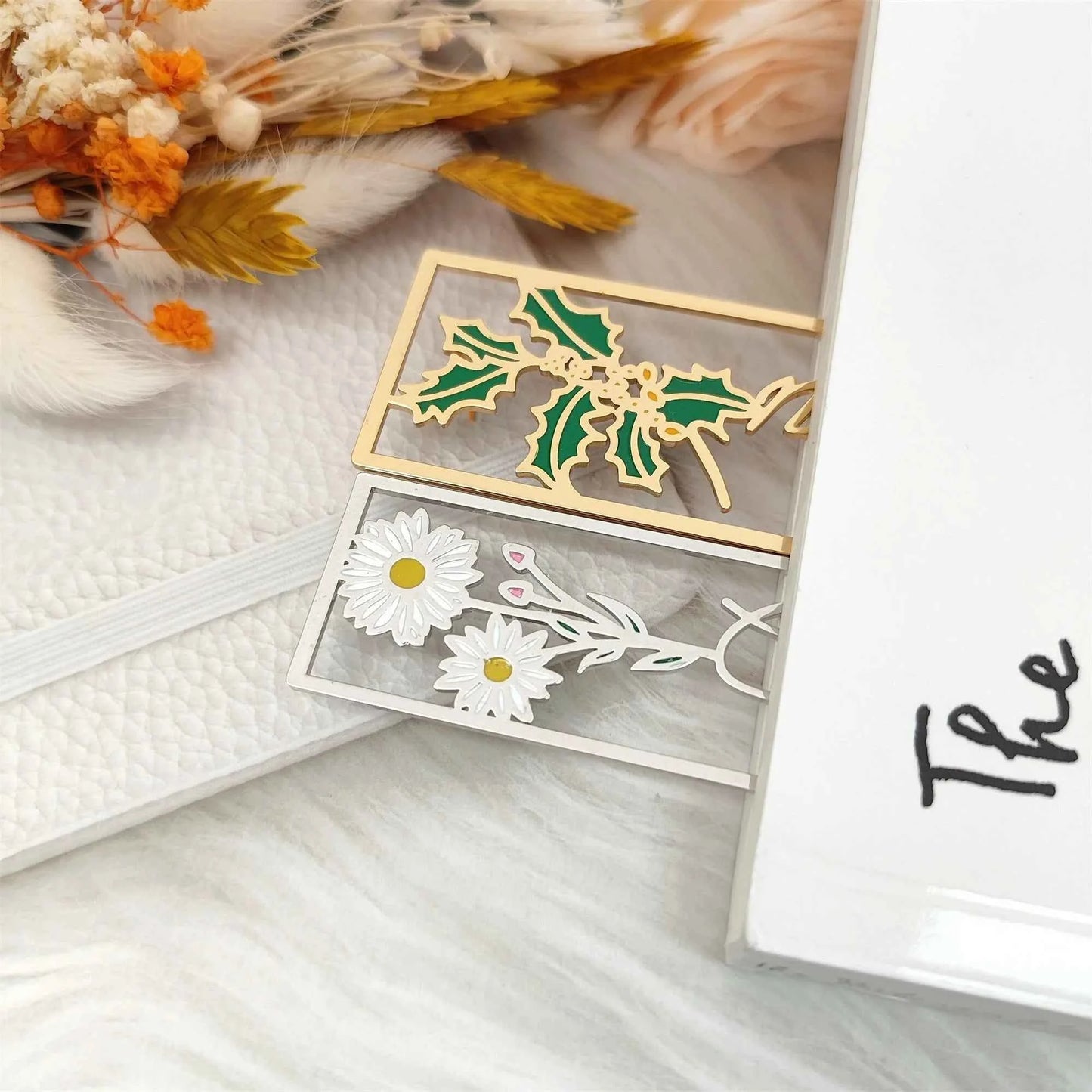 Colorful Custom Birthday Flower Bookmark - Personalized Name Bookmark Gift