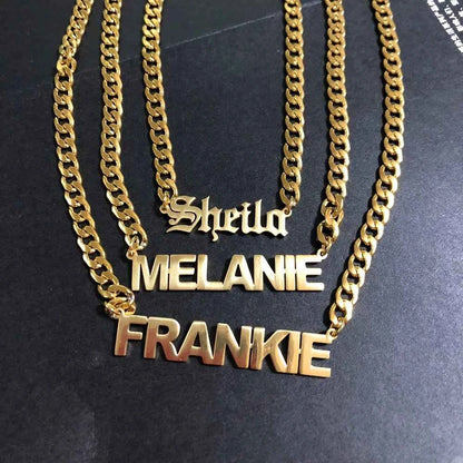 Cuban Chain Name Necklace 5mm Personalized Gifts for Everyone
