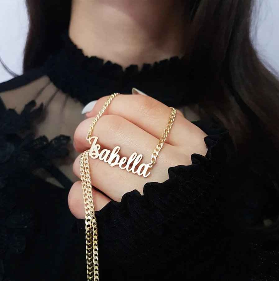 Cuban Chain Name Necklace 5mm Personalized Gifts for Everyone