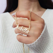 Cuban Chain Name Necklace 5mm Gifts - KN Gifts