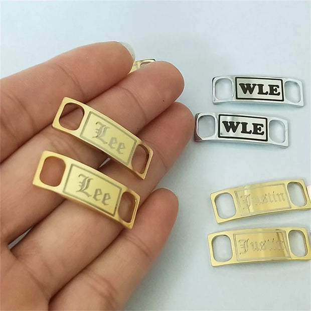 Custom Engraved Shoe Buckle Personalized Shoelace Charm - KN Gifts