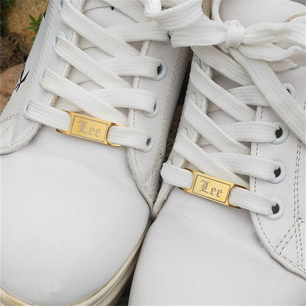 Custom Engraved Shoe Buckle Personalized Shoelace Charm - KN Gifts