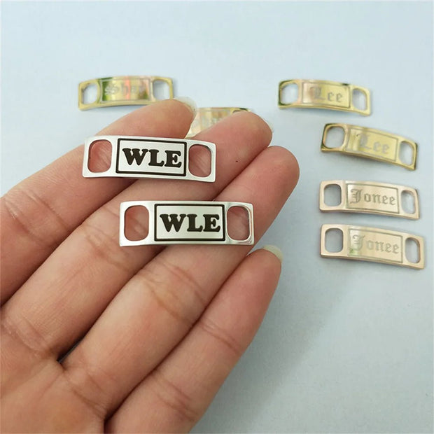 Custom Engraved Shoe Buckle Personalized Shoelace Charm - KN Gifts