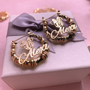 Bamboo Earrings Name